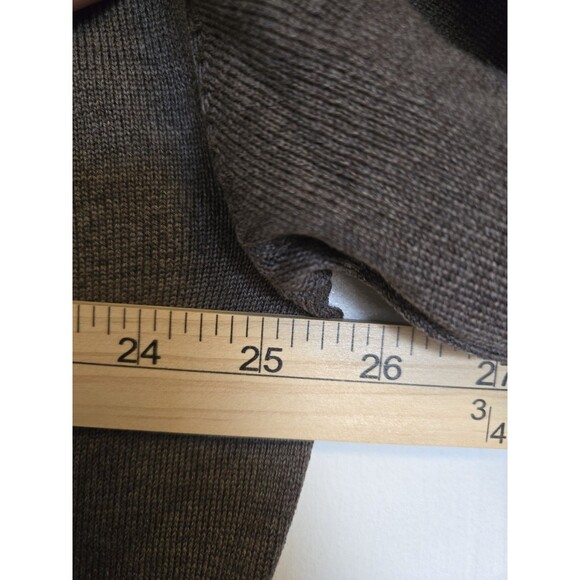 Pronto Uomo Polo Shirt Mens 4XL Brown Merino Wool Preppy Designer Casual Comfort - Picture 8 of 8